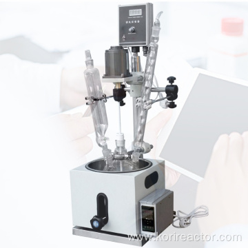 Single layer glass reactor lab use bioreactor reactor